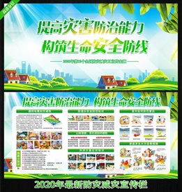 防灾减灾海报  防灾减灾展板