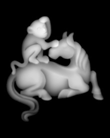 马上封侯 灰度图