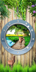 3D森林风景玄关背景墙