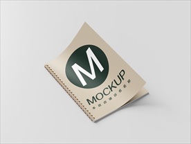 线圈记事本杂志样机