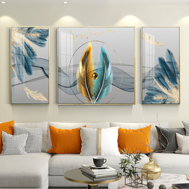 羽毛装饰画晶瓷画