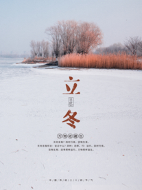 立冬节气海报