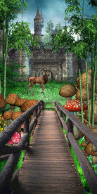 浪漫神秘树林鹿神3D玄关