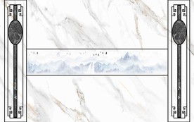 现代简约爵士吧新中式意境山水背