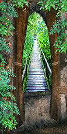 欧式田园小鹿3D门厅玄关