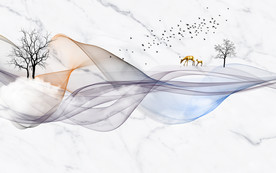 新中式电视背景墙