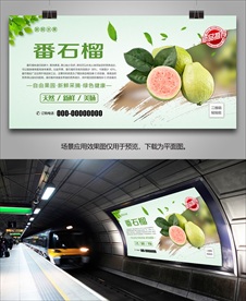 番石榴单页展板挂画易拉宝灯箱