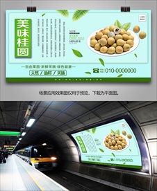 桂圆挂画展板易拉宝灯箱海报单页