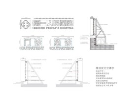 楼顶发光字施工钢架图