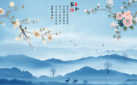 爆款意境新山水画 TIF分层