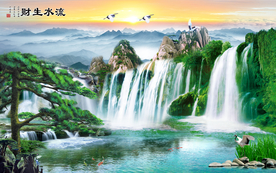 山水画水墨山水画 意境山水