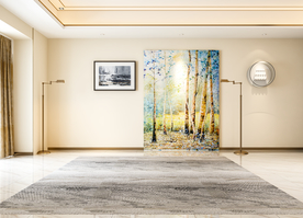 背景墙 现代简约客厅沙发摄影墙