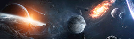 现代简约宇宙装饰画