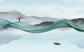 爆款意境新山水画 TIF分层