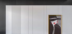 现代客厅沙发背景墙