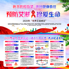 2020艾滋病日展板