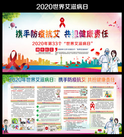 世界艾滋病日宣传展板