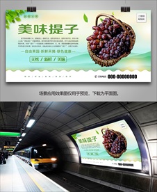 提子海报易拉宝灯箱展板挂画单页