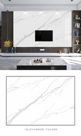 简约大理石纹爵士白微晶石背景墙