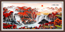 旭日东升中堂画