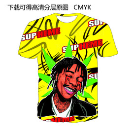 大牌男装 印花 定位