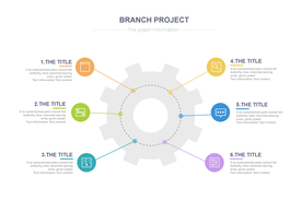 PPT商务信息图表流程图