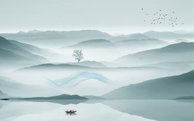 高清 中式新山水画 TIF分层