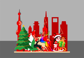 圣诞节高清堆头