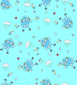 卡通 音乐小人 矢量图