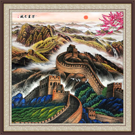 国画长城国画万里长城国画装饰画