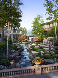 住宅小区效果图