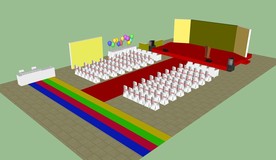 4s店开业现场su模型