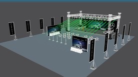 奔驰汽车上市发布会现场su模型