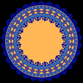 圆形花纹
