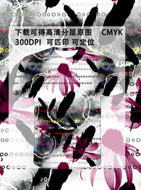 潮流男装印花 高清分层原图