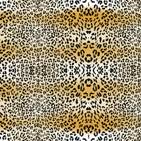 黄色豹纹