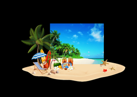 海 沙滩 地产 堆头