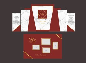 红金主题婚礼背景