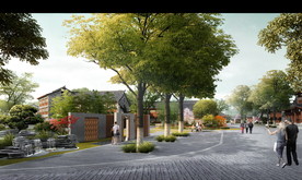 千层石假山设计效果图