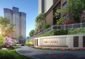 植物景墙绿化设计效果图