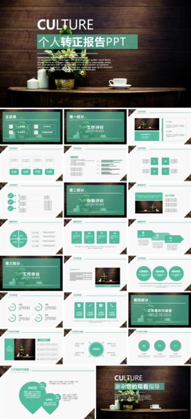 求职学生个人简历PPT素材