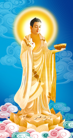 释迦牟尼佛教中式玄关装饰画