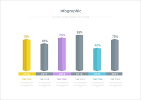 商务PPT柱状图信息图表结构图