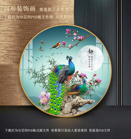 孔雀装饰画