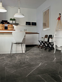 岩板瓷砖空间效果图 经典