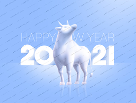 牛年底图包装背景图