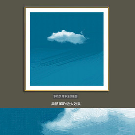 抽象油画装饰画轻奢手绘极简画