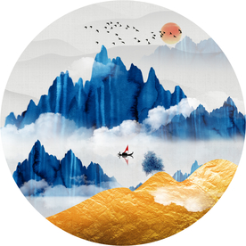 抽象山水画
