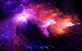 星空爆炸背景