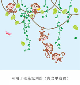 五只小猴子
